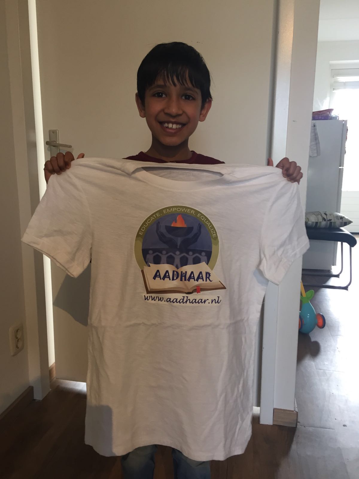 AADHAAR tshirt for the Enschede Marathon