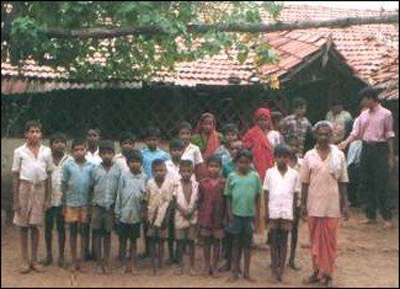 Children in a village