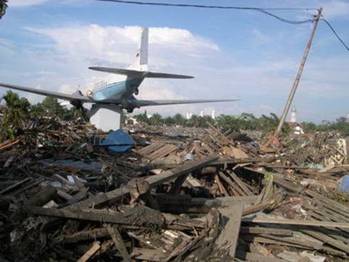Destruction of the tsunami