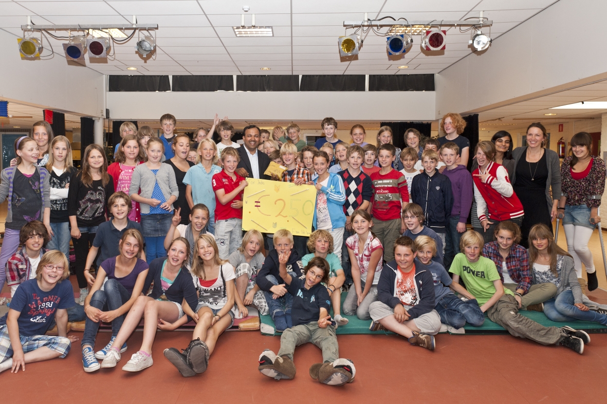 Dutch kids from School Het Spoor